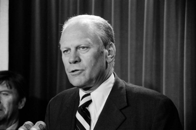 President Ford på presskonferensen