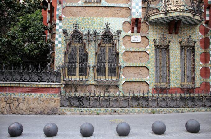 Casa Vicens av Antoni Gaudí i Barcelona, ​​Spanien