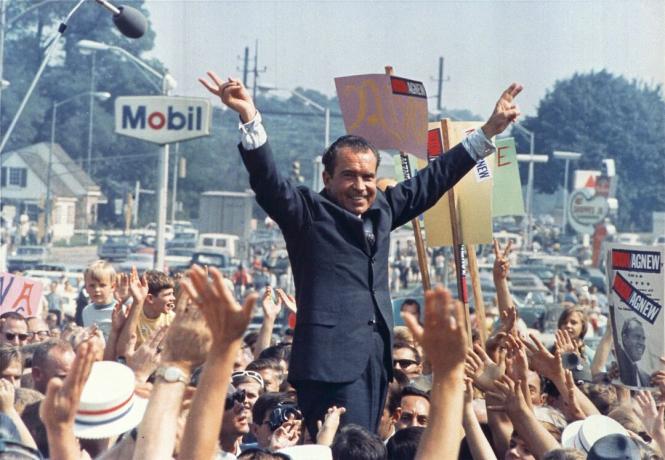 Richard Nixon på kampanjspåret 1968