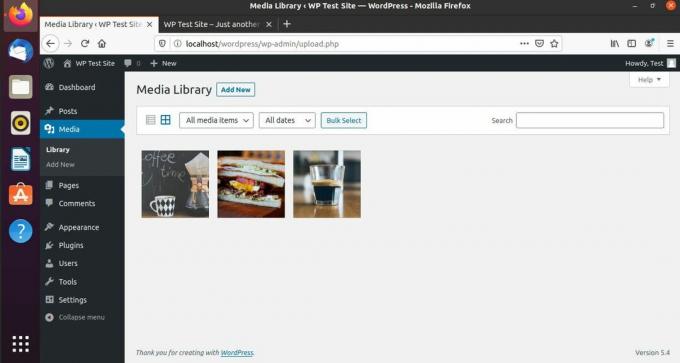 Blogg bildbibliotek på WordPress