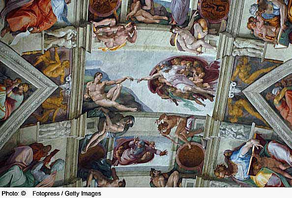 Sixtinska kapelletaket - Michelangelo
