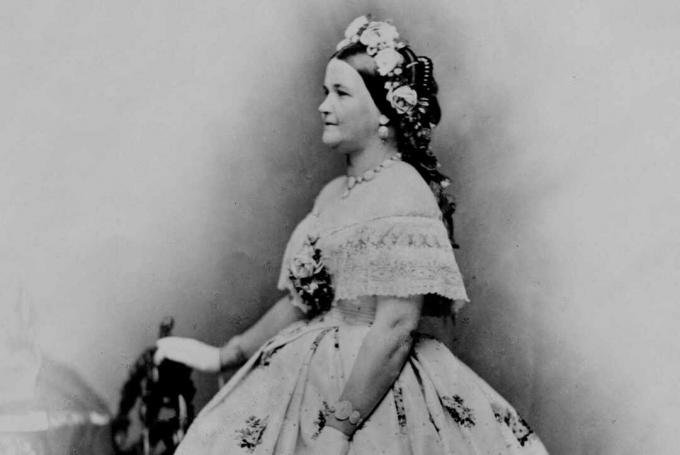 Fotografiskt porträtt av Mary Todd Lincoln