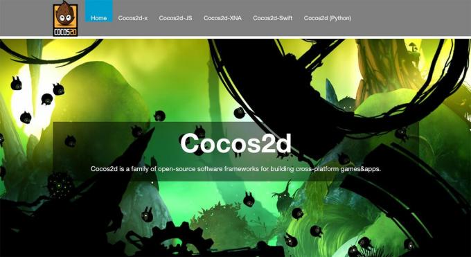 Cocos2D webbplats
