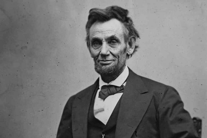 Abraham Lincoln fotograferad av Alexander Gardner i februari 1865