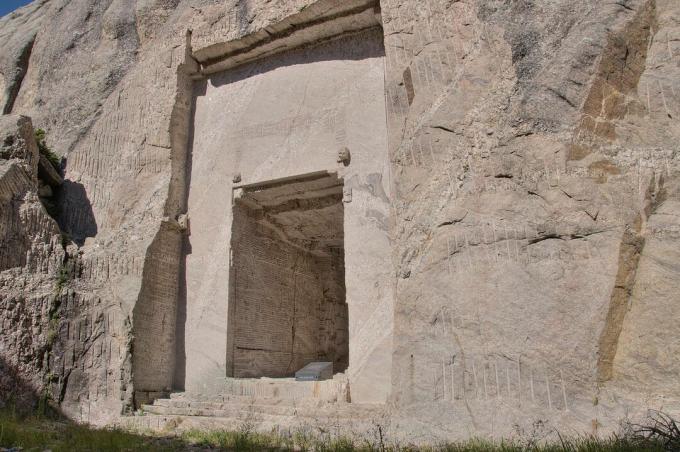 Ingången till Hall of Records på Mount Rushmore.