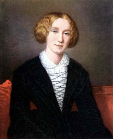 George Eliot som ung kvinna, c1840.