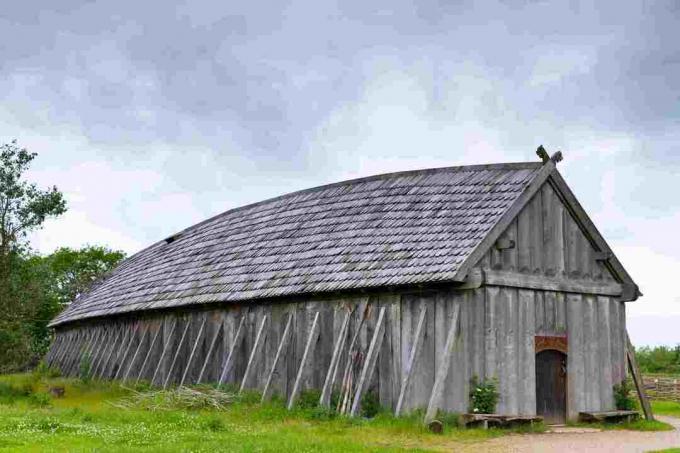 Viking Longhouse Rekonstruktion på Ribe