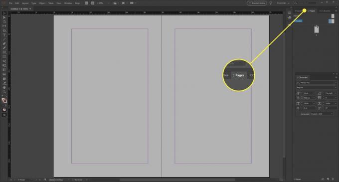 Fliken Sidor i InDesign