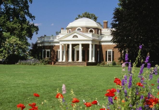 Hemmet till Thomas Jefferson, Monticello, i Virginia