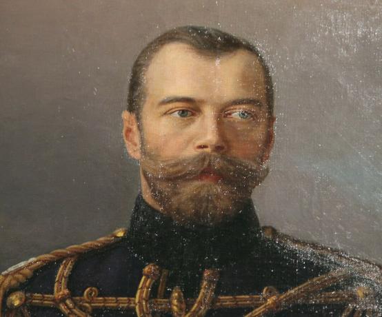 'Porträtt av kejsaren Nicholas II', 1915-1916.