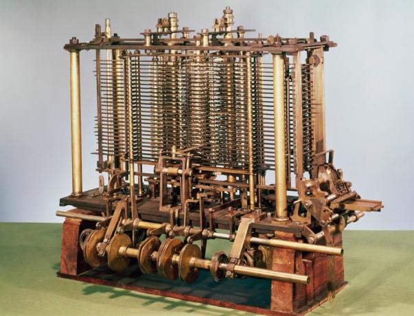 Modell av Babbages analytiska motor
