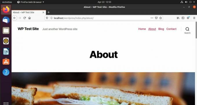 Bloggsida på WordPress