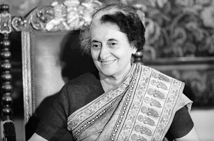 Indira Gandhi, Indiens premiärminister, besöker Österrike. Hotel Imperial i Wien. (1983)