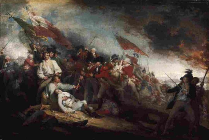 General Warren död i slaget vid Bunker Hill, 17 juni 1775, smärta av John Trumbull.