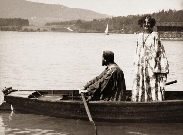 Gustav Klimt med Emilie Floege