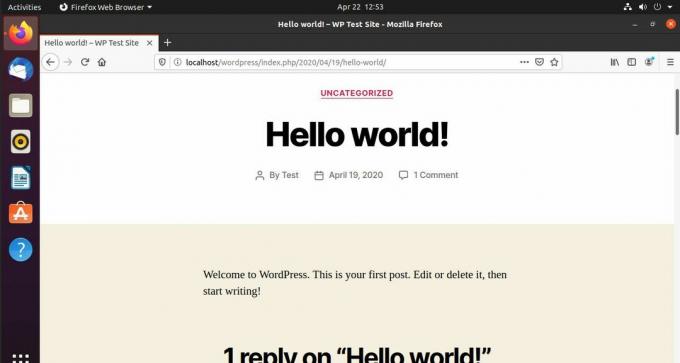 Blogginlägg på WordPress