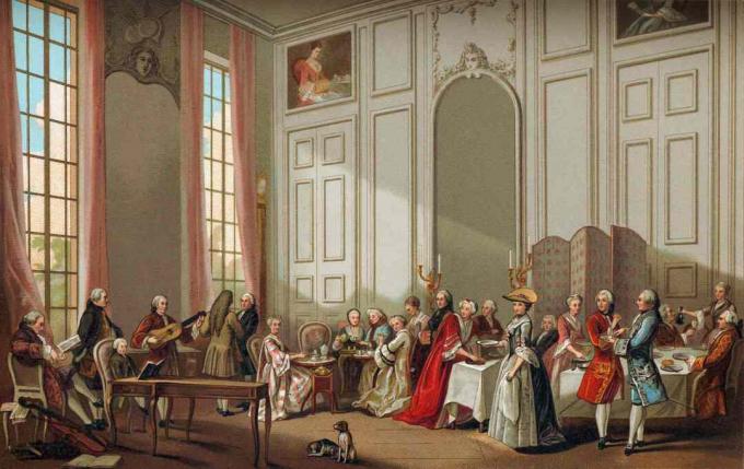 Dagligt liv i fransk historia: aristokratin tar te.