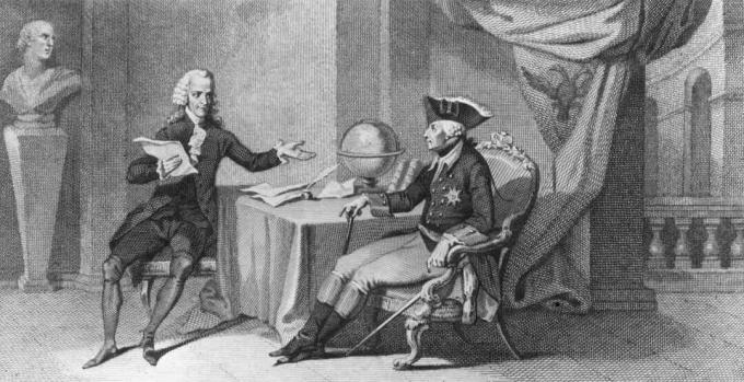 Voltaire i Preussen 1750