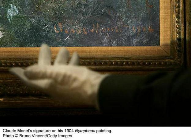 Claude Monets signatur