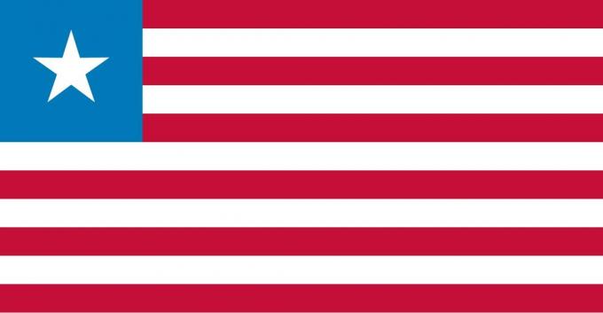 Liberia flagga