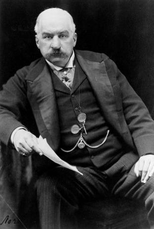 John Pierpont (J.P.) Morgan (1837-1913), den amerikanska finansmannen. Han var ansvarig för mycket industriell tillväxt i USA, inklusive bildandet av U.S. Steel Corporation och omorganisationen av stora järnvägar. Under de senare åren samlade han konst och böcker och gjorde stora donationer till museer och bibliotek