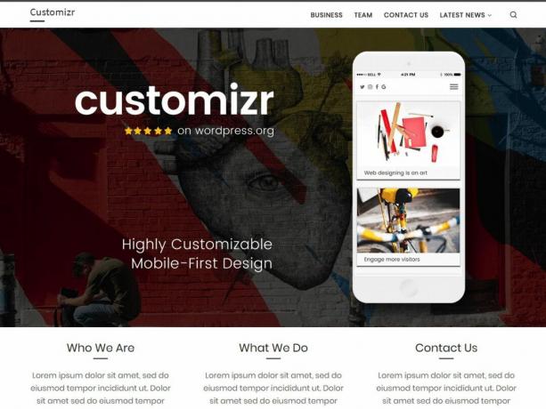 WordPress-temat Customizr