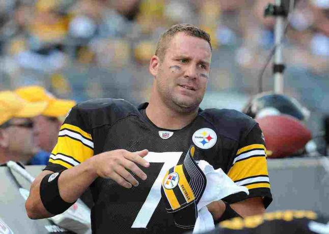 Ben Roethlisberger i sin Steelers-uniform