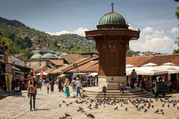 Duva torg i Sarajevo, Bosnien
