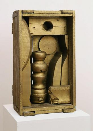 Abstrakt skulptur av Louise Nevelson