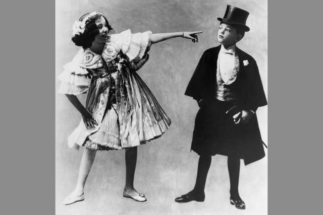 Adele och Fred Astaire, bror och syster vaudeville agerar, cirka 1905