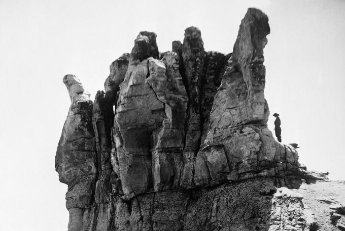 Teapot Rock i Wyoming, landmärke för Teapot Dome-skandalen