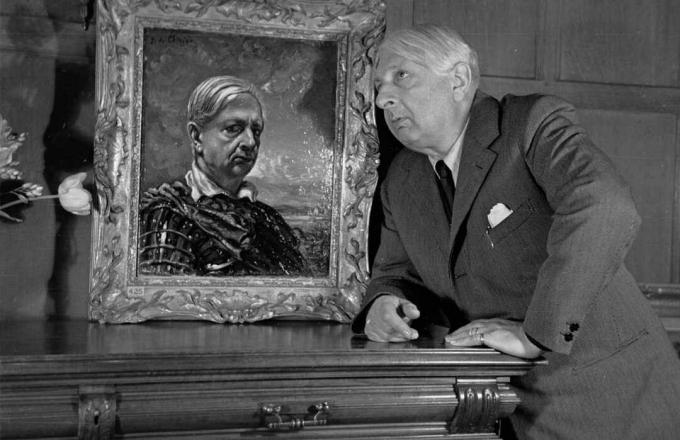 giorgio de chirico med självporträtt