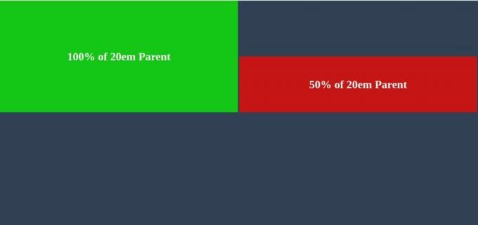 CSS-element med 100% höjd och 20 års förälder