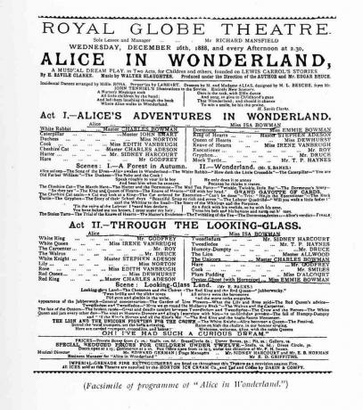 Alice in Wonderland - musikaliskt spel